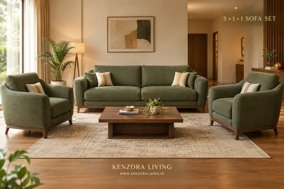 3 + 1 + 1 Sofa Set Shivamogga Kenzora Living