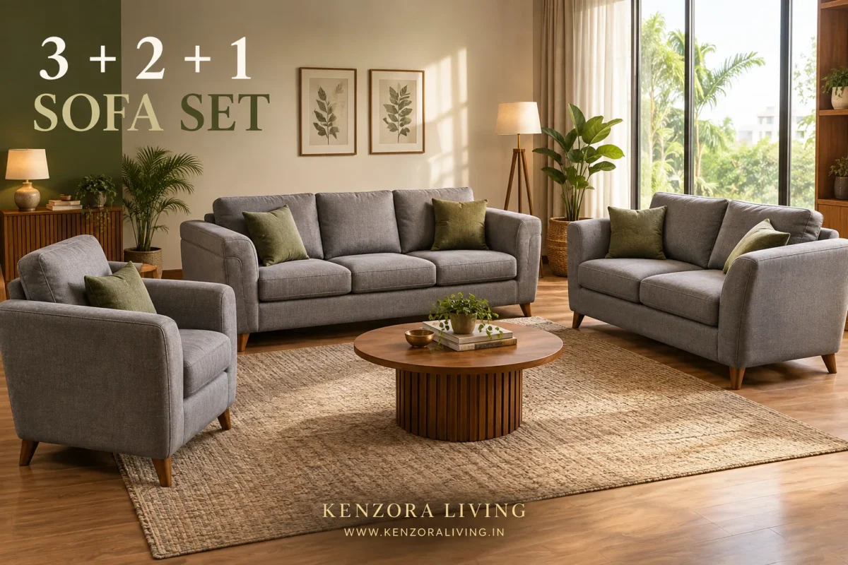 3 + 2 + 1 Sofa Set Shivamogga Kenzora Living
