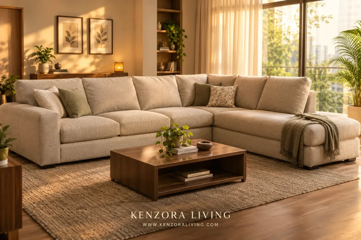 L-Shape Sofa manufacturer shimoga