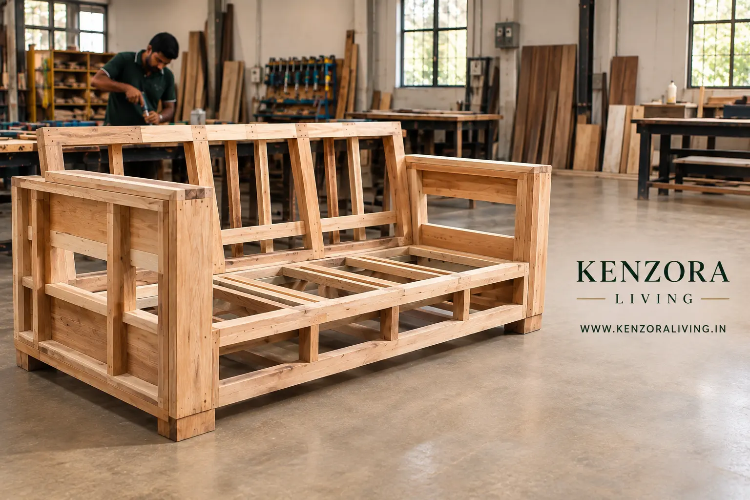 SOFA FRAME CONSTRUCTION at Kenzora Living workshop