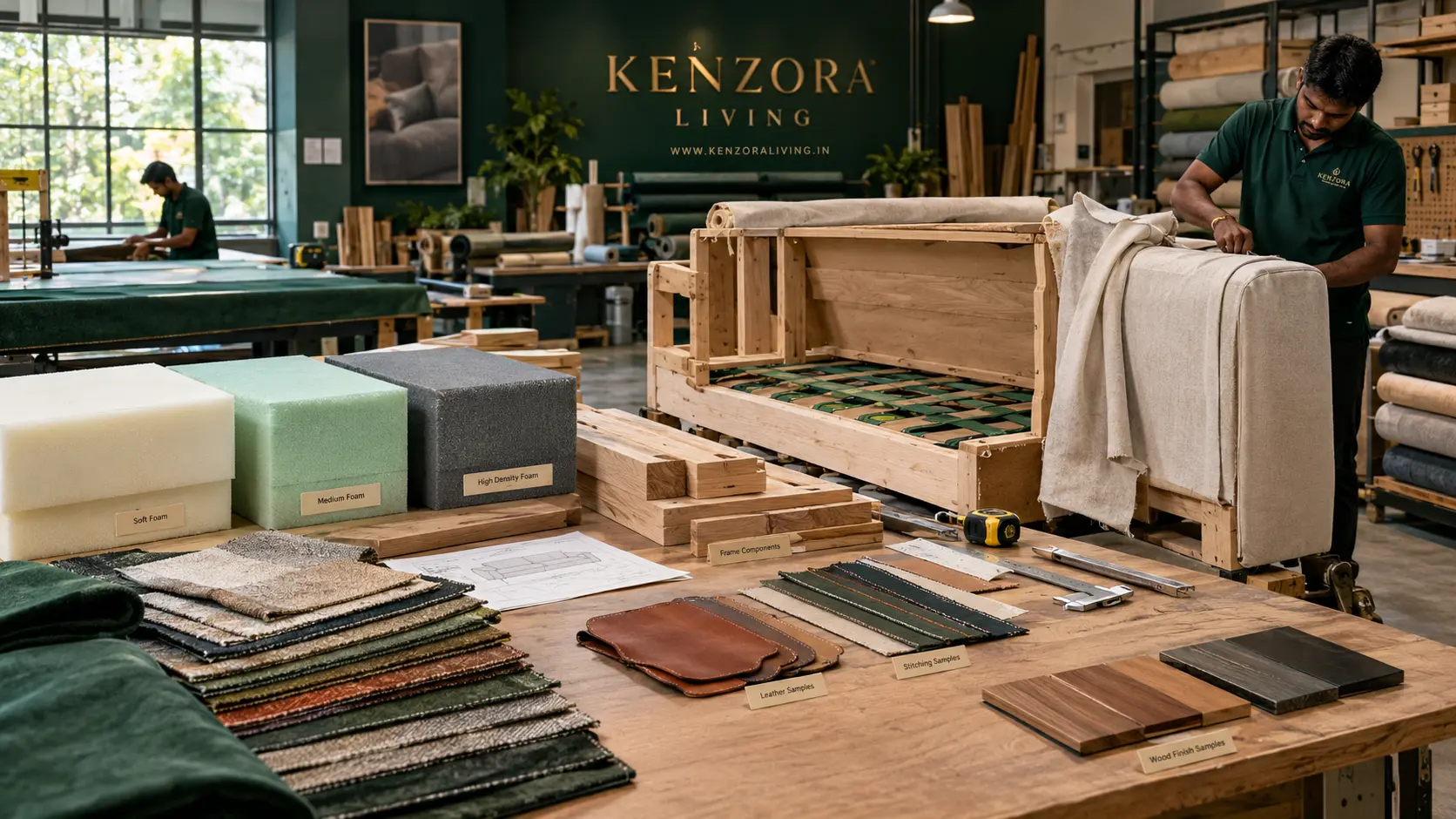Crafting Comfort at Kenzora Living with Materials Transperency
