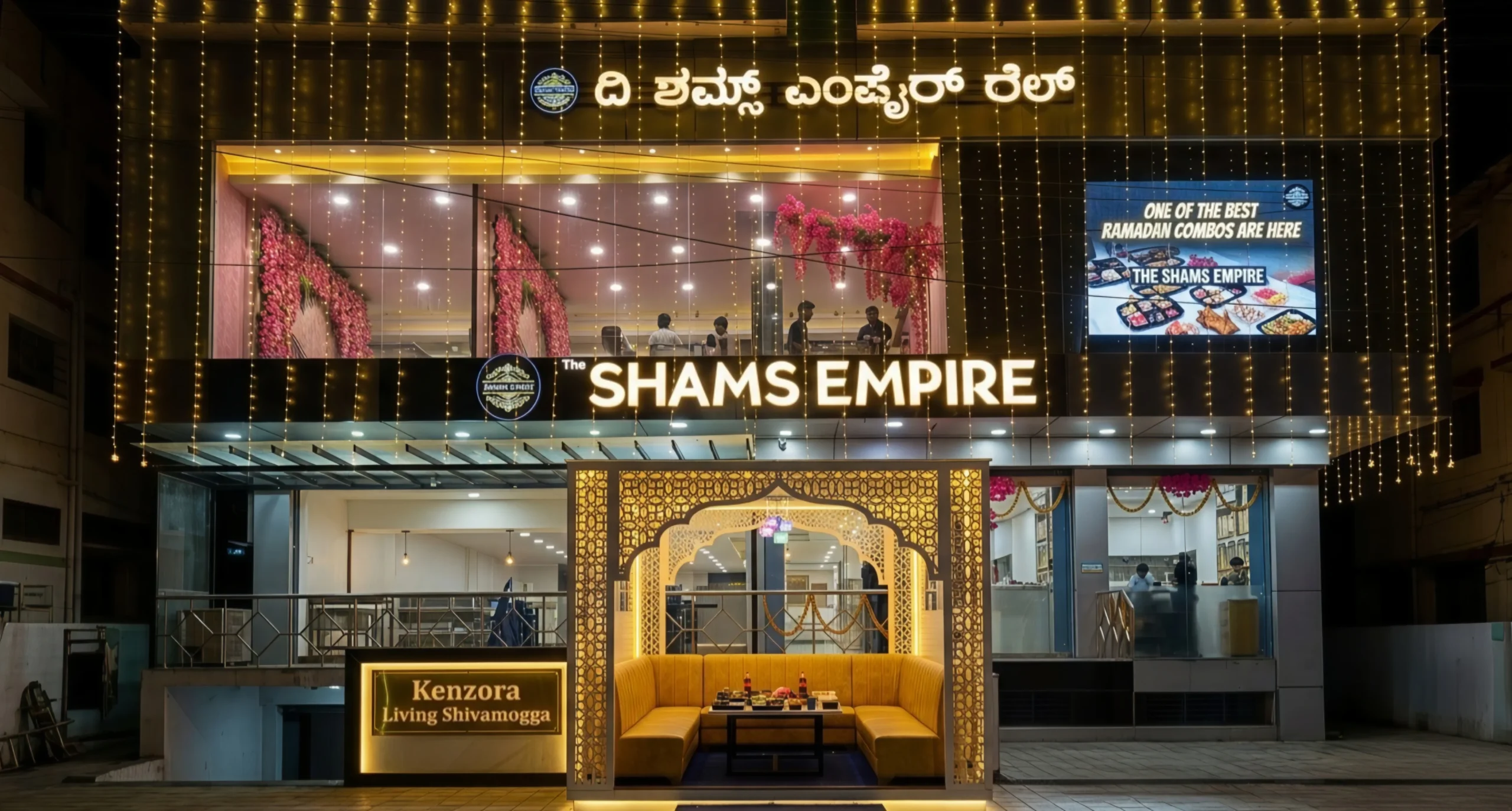 Hotel Shams Empire Majlis backrests, leather seating and dining-area sofas manufactured by Kenzora Living